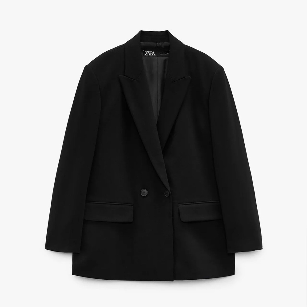 Zara Oversized Double Breasted Blazer
